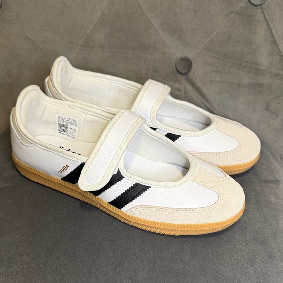 adidas Shoes - adidas Samba Mary Jane Sneakers in White, Black and Gum NWOB